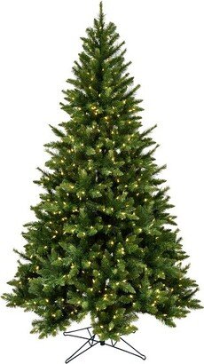 9' x 64 Bennington Spruce Artificial Christmas Tree, Warm White Dura-lit LED Lights