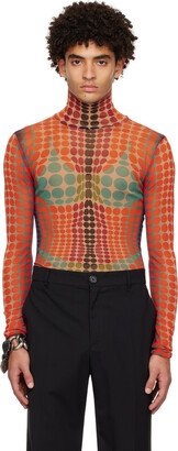 Orange Dots Turtleneck