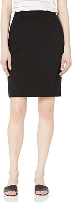 Women's Straight Fit Suit Skirt (Regular and Plus Sizes) (Black) Women's Suits Sets