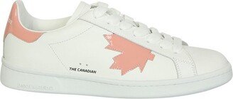 Leaf Detail Lace-Up Sneakers