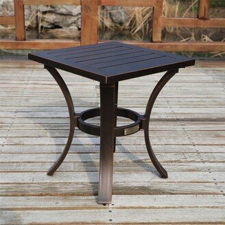 La Jolla Outdoor Aluminum 18 Inch End Table