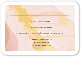 Rsvp Cards: Terracotta Washes Wedding Response Card, Beige, Signature Smooth Cardstock, Rounded