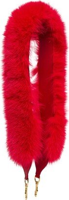 Red Fur Shoulder Strap