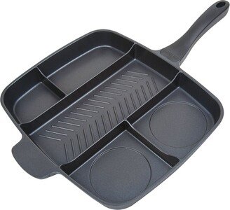 Masterpan Nonstick 5-Section Grill & Griddle Skillet