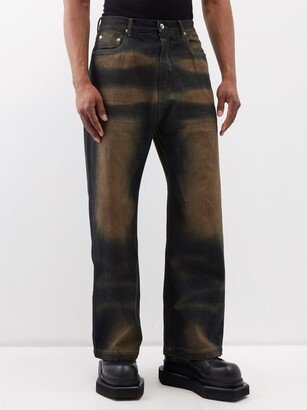 Geth Mud-washed Wide-leg Jeans