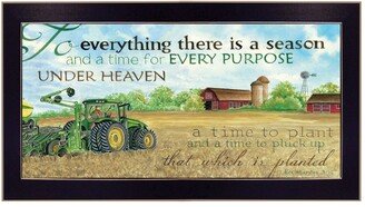 To Everything Season by Cindy Jacobs, Ready to hang Frame Print, Black Frame, 26