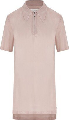 Asymmetric Hem Polo Shirt