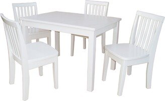 IC International Concepts International Concepts 5-Piece 2532 Table with 4 Mission Juvenile Chairs