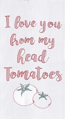 Head Tomatoes Flour Sack Cotton Kitchen Towel