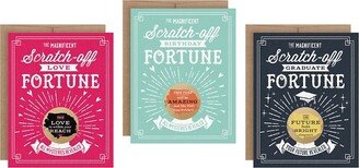 Inklings Paperie 3ct Fortune Scratch-off Greeting Cards