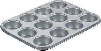 Chef's Classic 12 Cup Non-Stick Two-Toned Muffin Pan - AMB-12MP