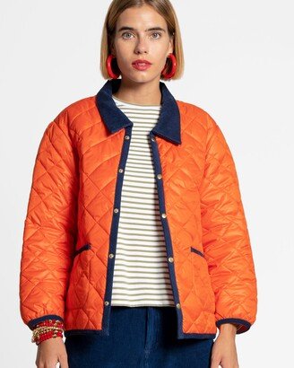 Quilted Jacket Orange