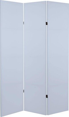 6 ft. Tall Double Sided Periwinkle Canvas Room Divider