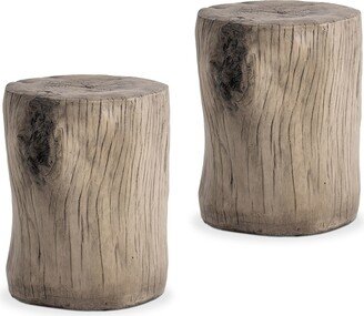 Outdoor Antique Accent Stump Stool