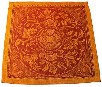 Set Of 6 Linen Saffron Renaissance Napkins