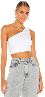 One Shoulder Crop Top-AA