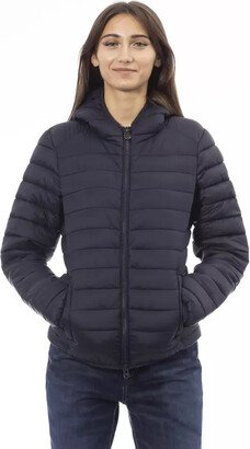 Blue Nylon Jackets & Women's Coat