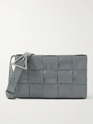 Cassette Intrecciato Leather Messenger Bag-AA