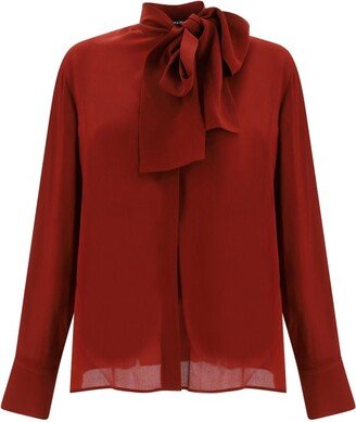 Puff Sleeved Bow Detailed Blouse