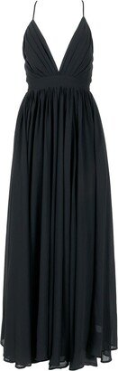 Enchanted Garden Maxi Dress - Black