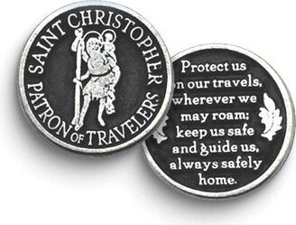 Curata St Christopher Poem Pewter Finish Pocket Token - 1