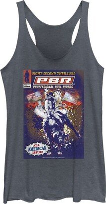 PBR Professional Bull Riders Covered Septum Women's Racerback Tank Top