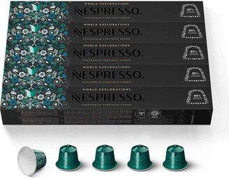 Capsules OriginalLine, Stockholm Fortissio Lungo, Dark Roast Coffee, 50 Count Coffee Pods