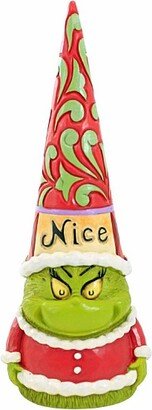 Jim Shore Naughty/Nice Grinch Gnome - One Figurine 8.25 Inches - Dr Seuss Christmas - 6012704 - Resin - Multicolored