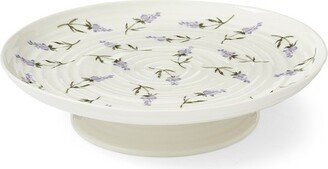 Sophie Conran Lavandula 12-Inch Porcelain Footed Cake Plate, Round Dessert Stand, Cupcake Stand for Birthday Parties, Weddings