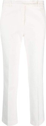 Pressed-Crease Cotton Tailored Trousers-AA