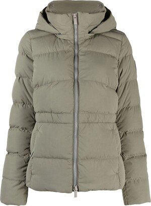 Aurora hooded shell-down jacket