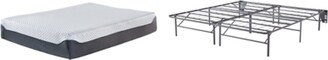 Ashley Sleep Gruve 12 Inch Foundation with Mattress