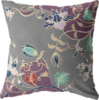 Amrita Sen Designs Amrita Sen Carnation Vines Indoor Outdoor Pillow