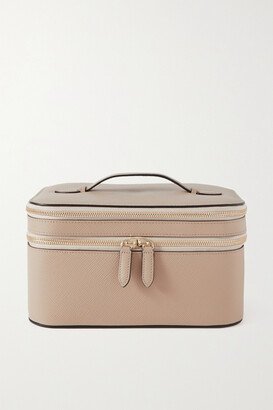 Panama Textured-leather Cosmetic Case - Neutrals