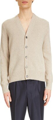 Ami de Coeur Embroidered Cashmere & Wool V-Neck Cardigan