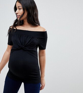 ASOS Maternity - Nursing ASOS DESIGN Maternity nursing bardot top