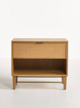 Wallace Cane and Oak Nightstand