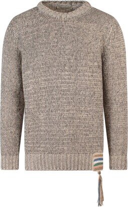 Tassel-Detailed Knitted Jumper