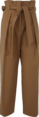 Belted Cropped Trousers-AA