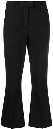 Flared Cropped Trousers-AE