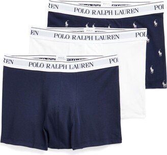 Classic Stretch-cotton Trunk 3-pack Boxer Midnight Blue