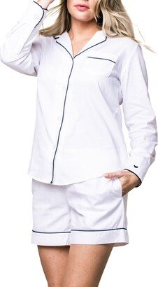 Women's Contrast Piping Pajamas