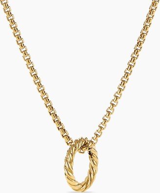 Cable Amulet Holder in 18K Yellow Gold Women's