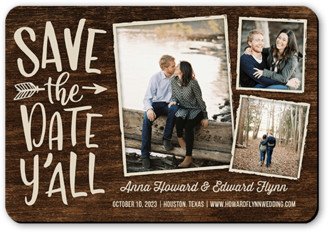 Save The Date Cards: Southern Engagement Save The Date, Brown, Magnet, Matte