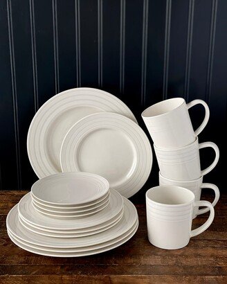 Cambridge Stripe 16-Piece Place Setting Set