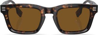 Logo-Print Square-Frame Sunglasses-AB