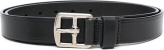 Ardillon-Buckle Leather Belt