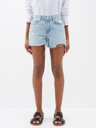 Le Brigette Distressed Denim Shorts-AC