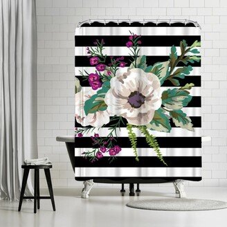 71 x 74 Shower Curtain, Floral Burst Trio B by Samantha Ranlet