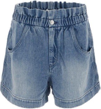 Titea High-Waist Denim Shorts-AB